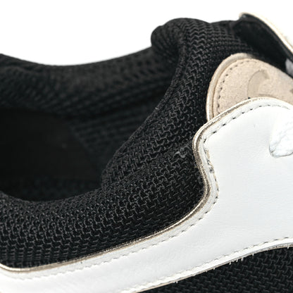 Chanel Mesh Suede Calfskin Womens CC Sneakers 39 White Black Beige Gold 9 of 10