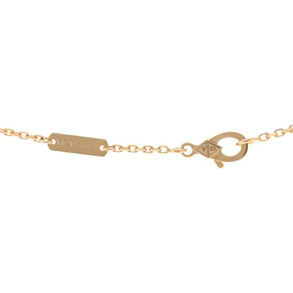 Van Cleef & Arpels 18K Yellow Gold Mother of Pearl Vintage Alhambra Pendant Necklace 4 of 4