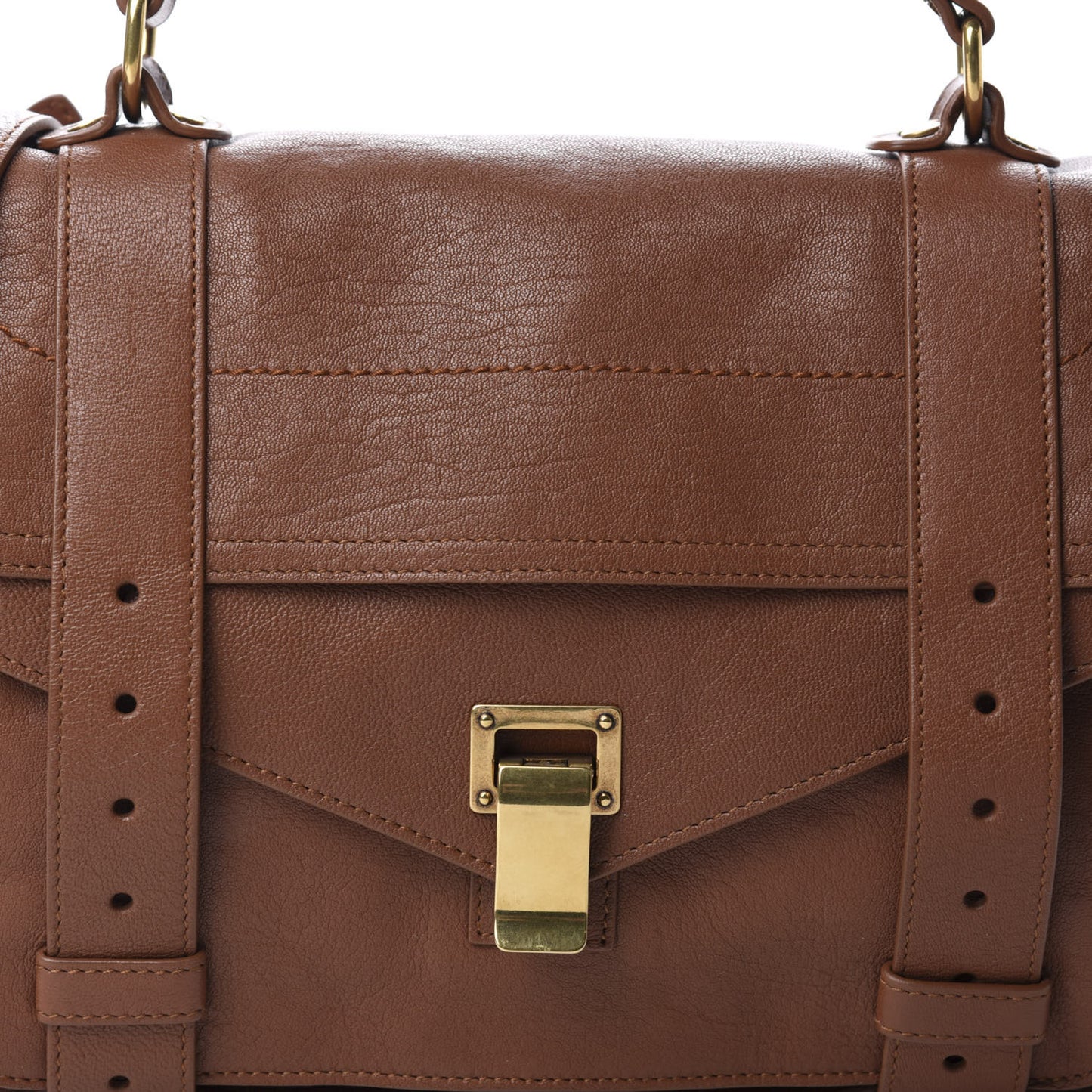 Lambskin Medium PS1 Satchel Saddle