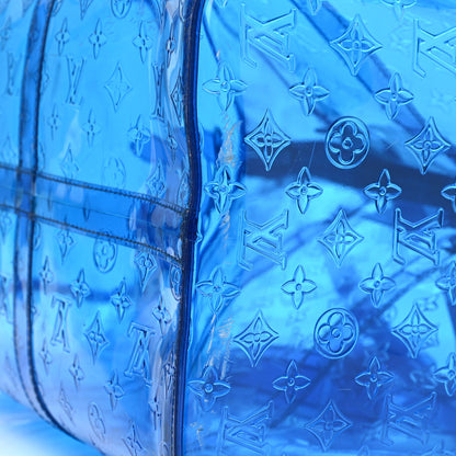 Louis Vuitton PVC Monogram Keepall Bandouliere 50 Blue 11 of 14