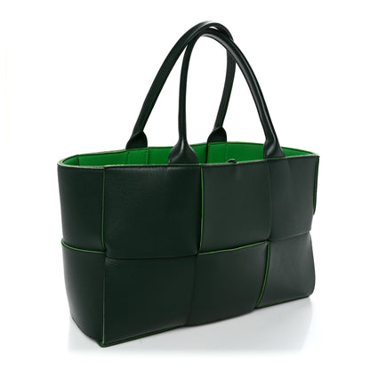Bottega Veneta Calfskin Maxi Intrecciato Medium Arco Tote Raintree 4 of 11