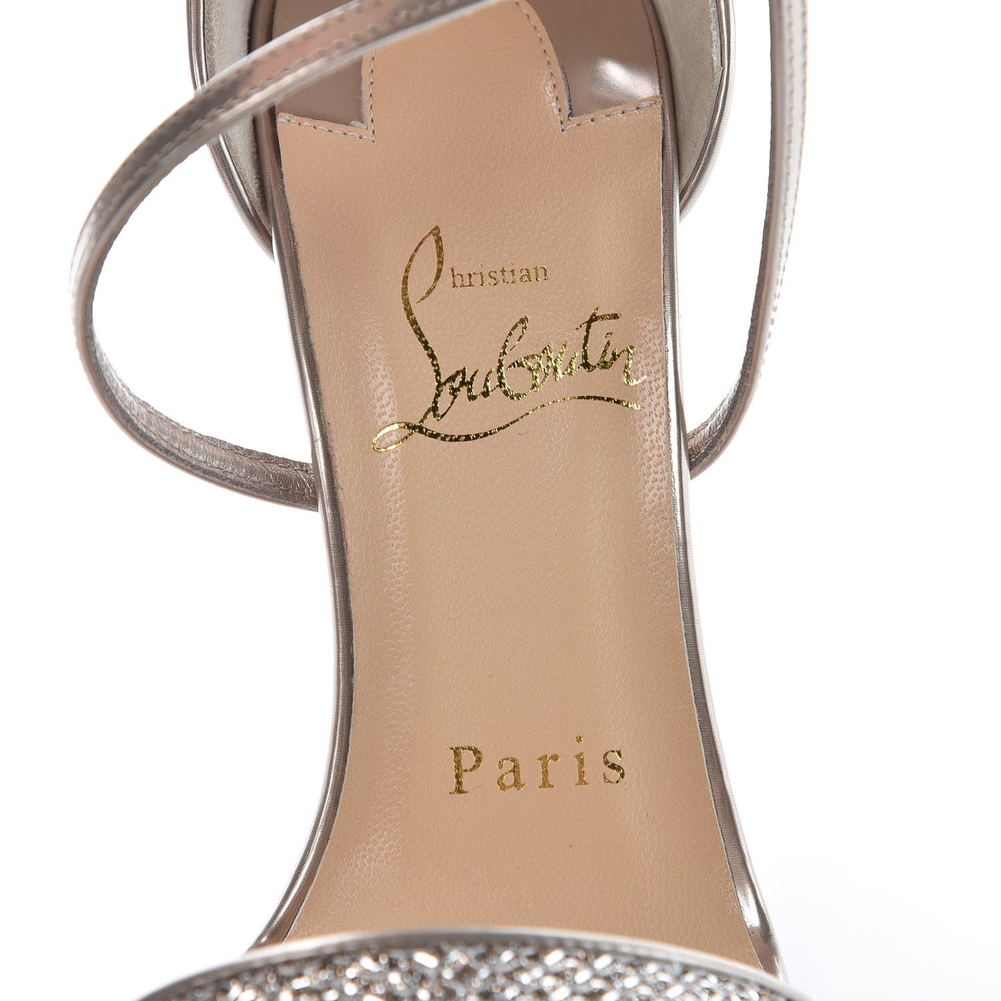 Glitter Mesh Choca Lux 100 Sandals 35 Silver