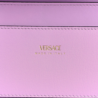 Versace Grained Calfskin La Medusa Wallet On Chain Fuchsia Pink Lilac 6 of 9
