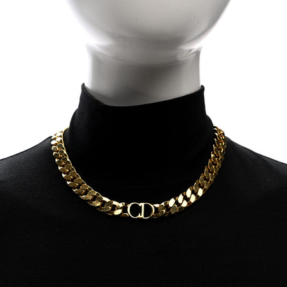 Christian Dior Metal Danseuse Etoile Chain Choker Necklace Gold 2 of 5