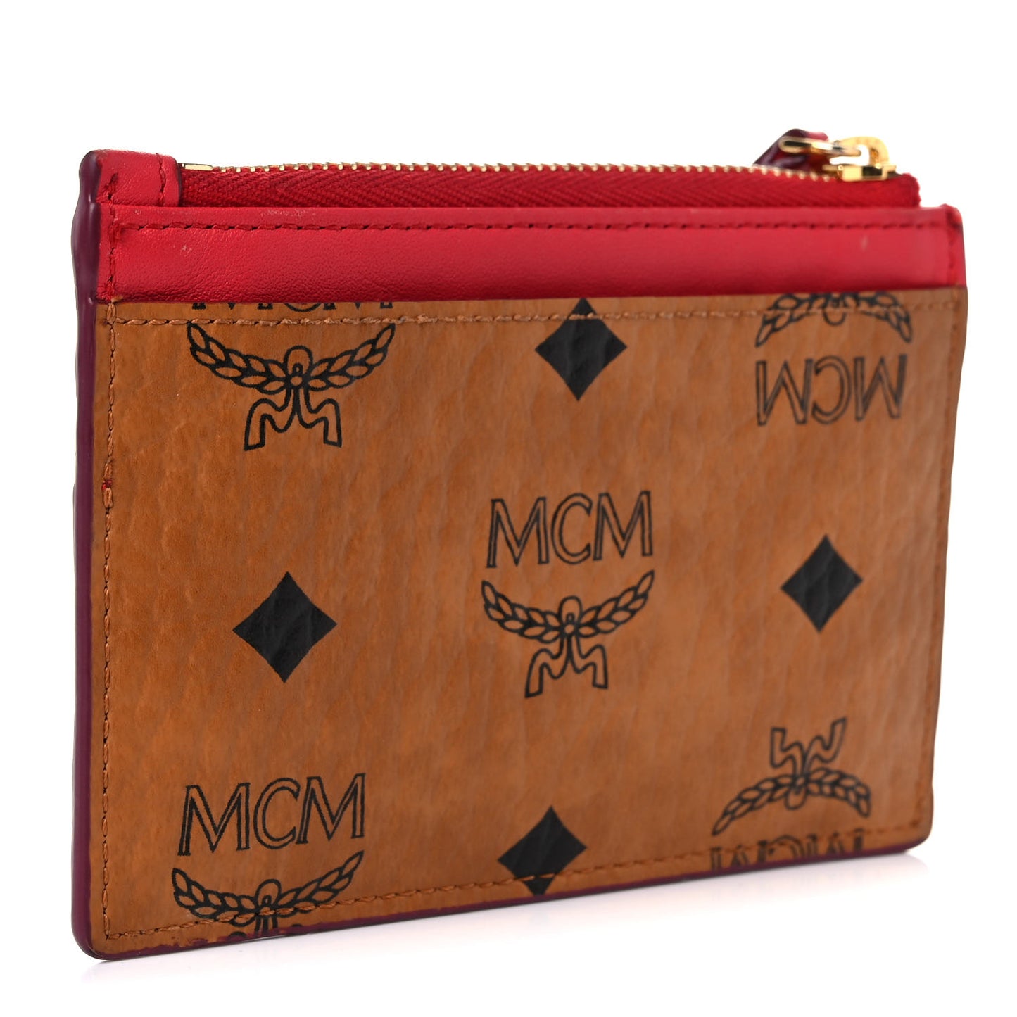 Visetos Patricia Card Case Cognac Red