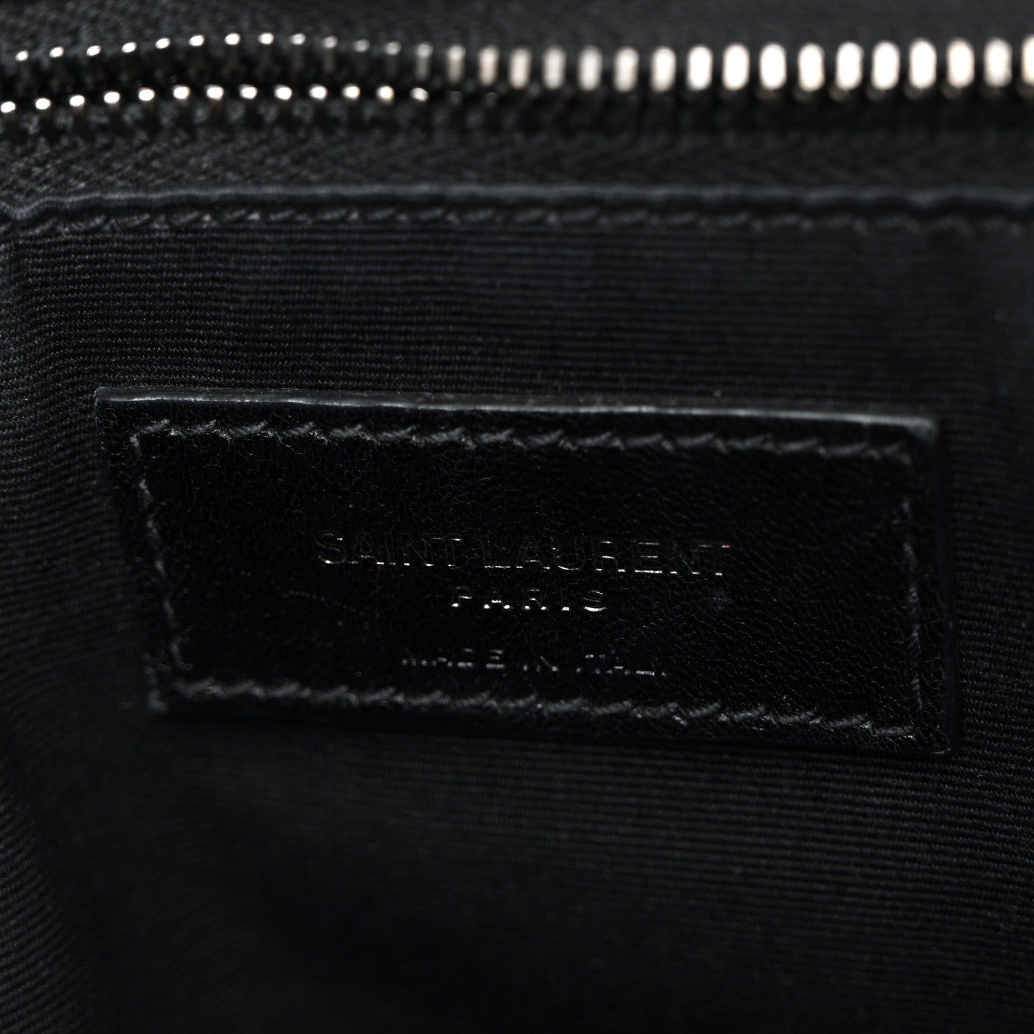 Saint Laurent Crinkled Calfskin Matelasse Monogram Medium Niki Chain Satchel Black 6 of 10