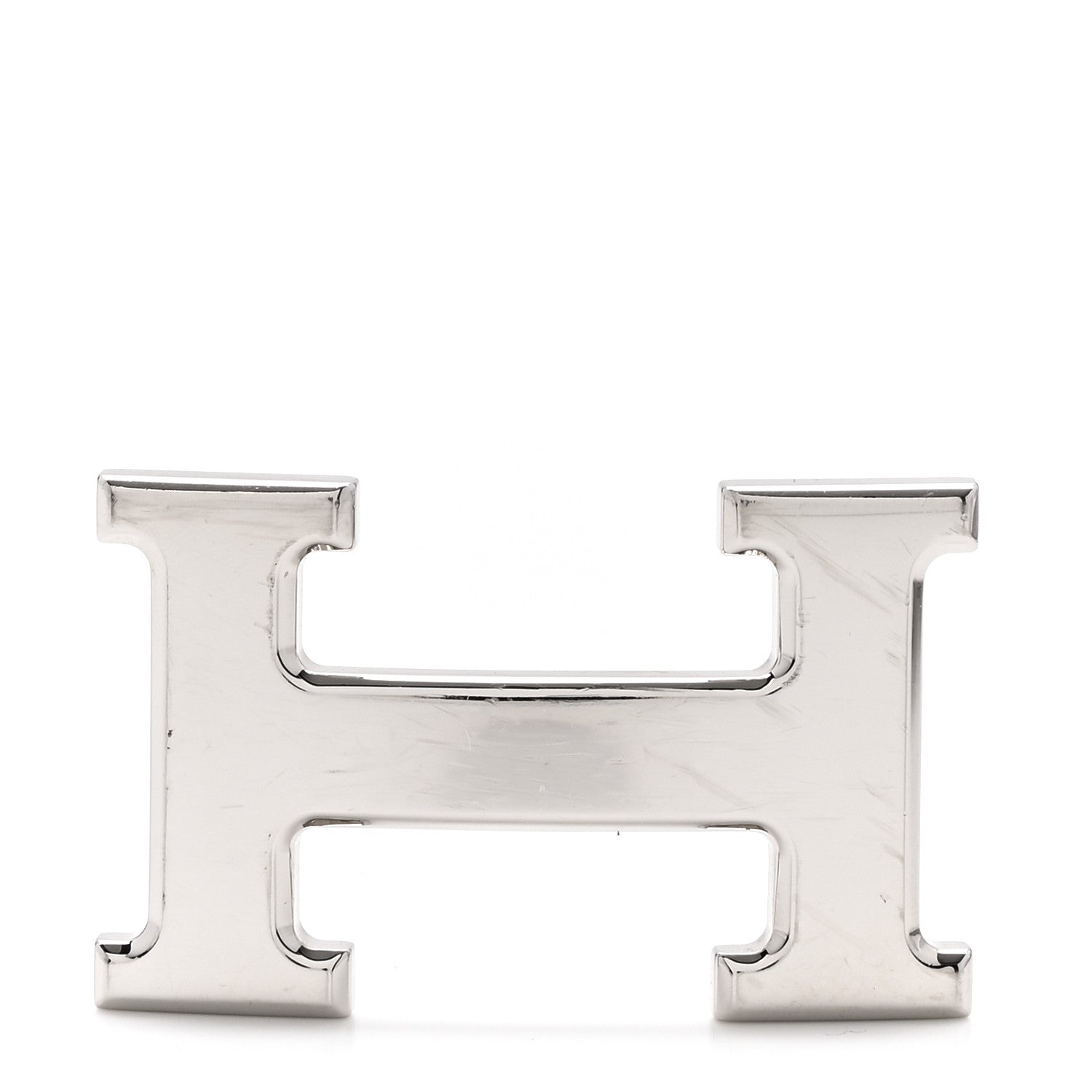 Hermes Polished Palladium 24mm H Belt Buckle Silver 1 of 3