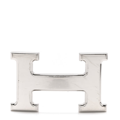Hermes Polished Palladium 24mm H Belt Buckle Silver 1 of 3