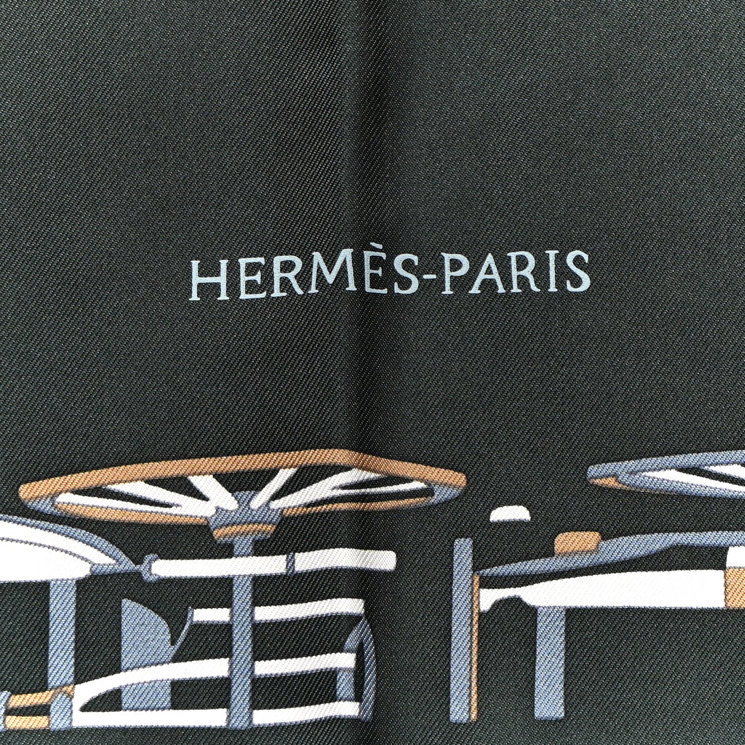 Hermes Silk Complication Equestre Scarf 90 Vert Anthracite Bleu Ardoise 2 of 5