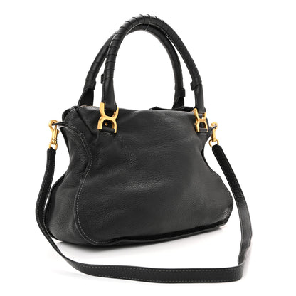 Chloe Calfskin Medium Marcie Satchel Black 2 of 14