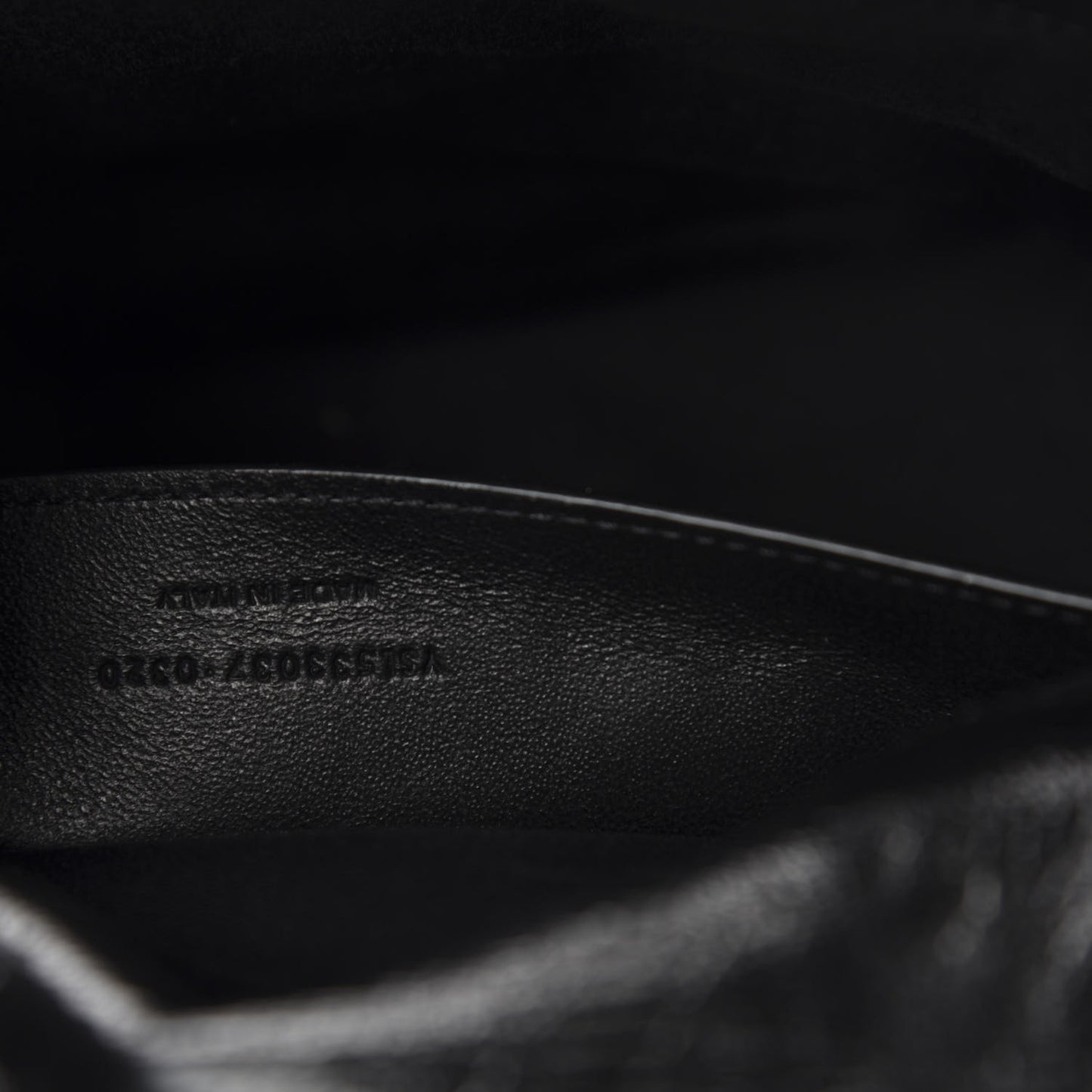 Crinkled Calfskin Matelasse Monogram Baby Niki Chain Satchel Black
