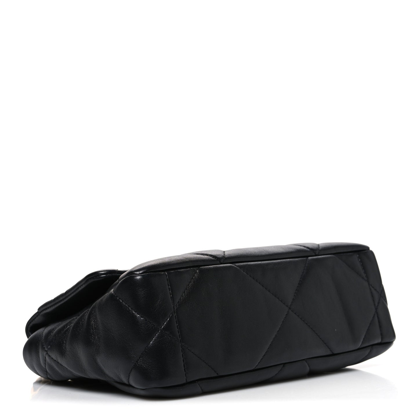 Lambskin Quilted Medium Chanel 19 Flap Black