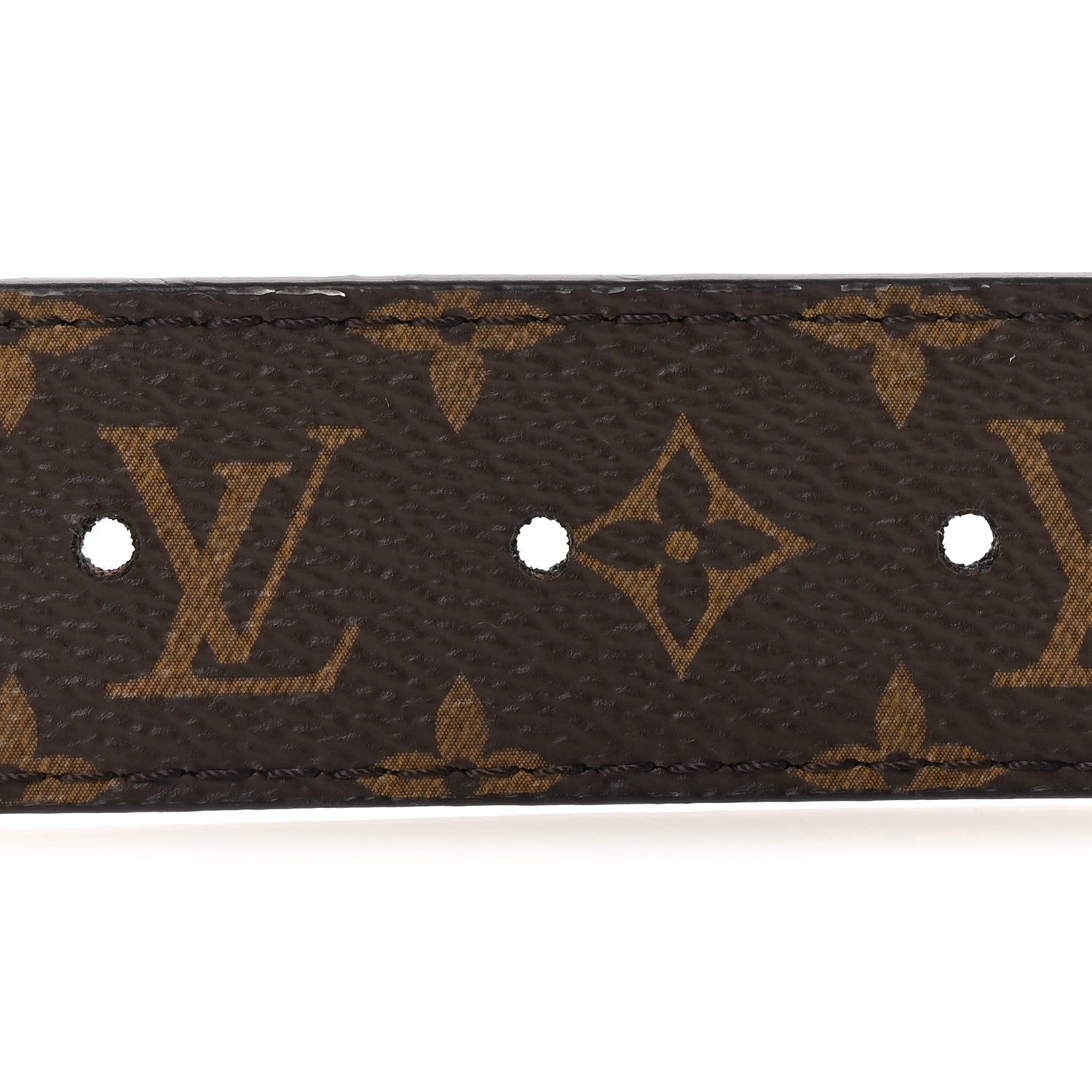 Louis Vuitton Calfskin Monogram 30mm Flowergram Reversible Belt Black 4 of 5