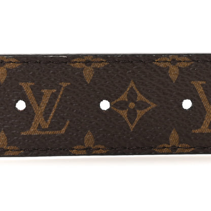 Louis Vuitton Calfskin Monogram 30mm Flowergram Reversible Belt Black 4 of 5