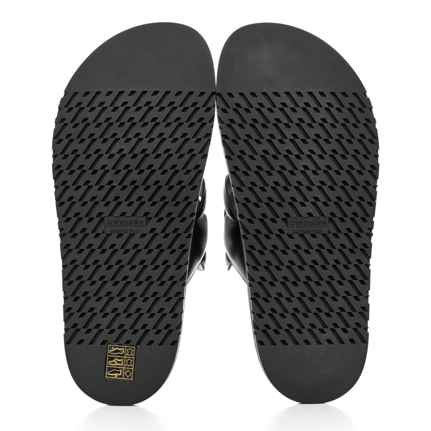 Hermes Nappa Extra Sandals 38.5 Black 5 of 9