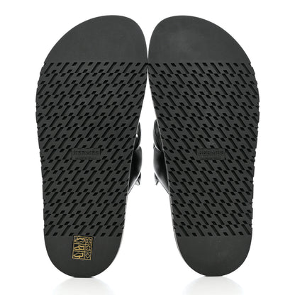 Hermes Nappa Extra Sandals 38.5 Black 5 of 9