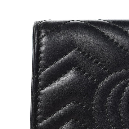 Gucci Calfskin Matelasse GG Marmont Card Case Black 8 of 11