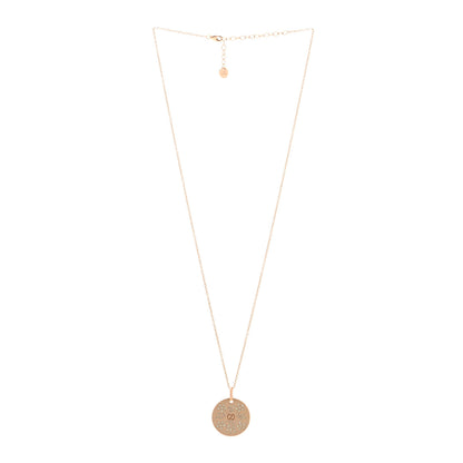 Gucci 18K Rose Gold Enamel Icon Blooms Necklace White 3 of 4
