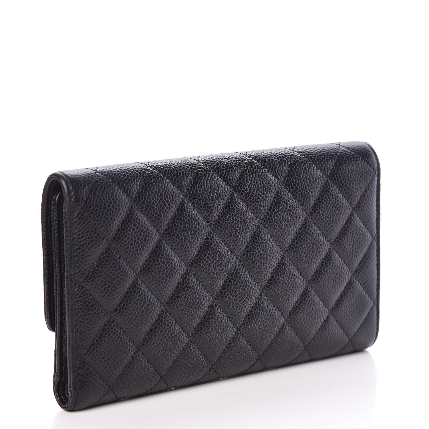 Chanel Caviar Quilted Large Flap Wallet Black 3 of 9