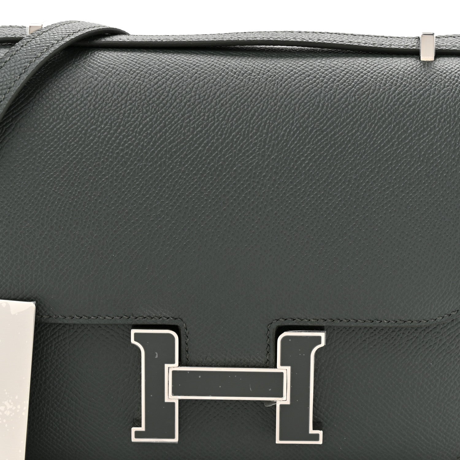 Hermes Epsom Enamel Constance 18 Vert Mangrove 10 of 14
