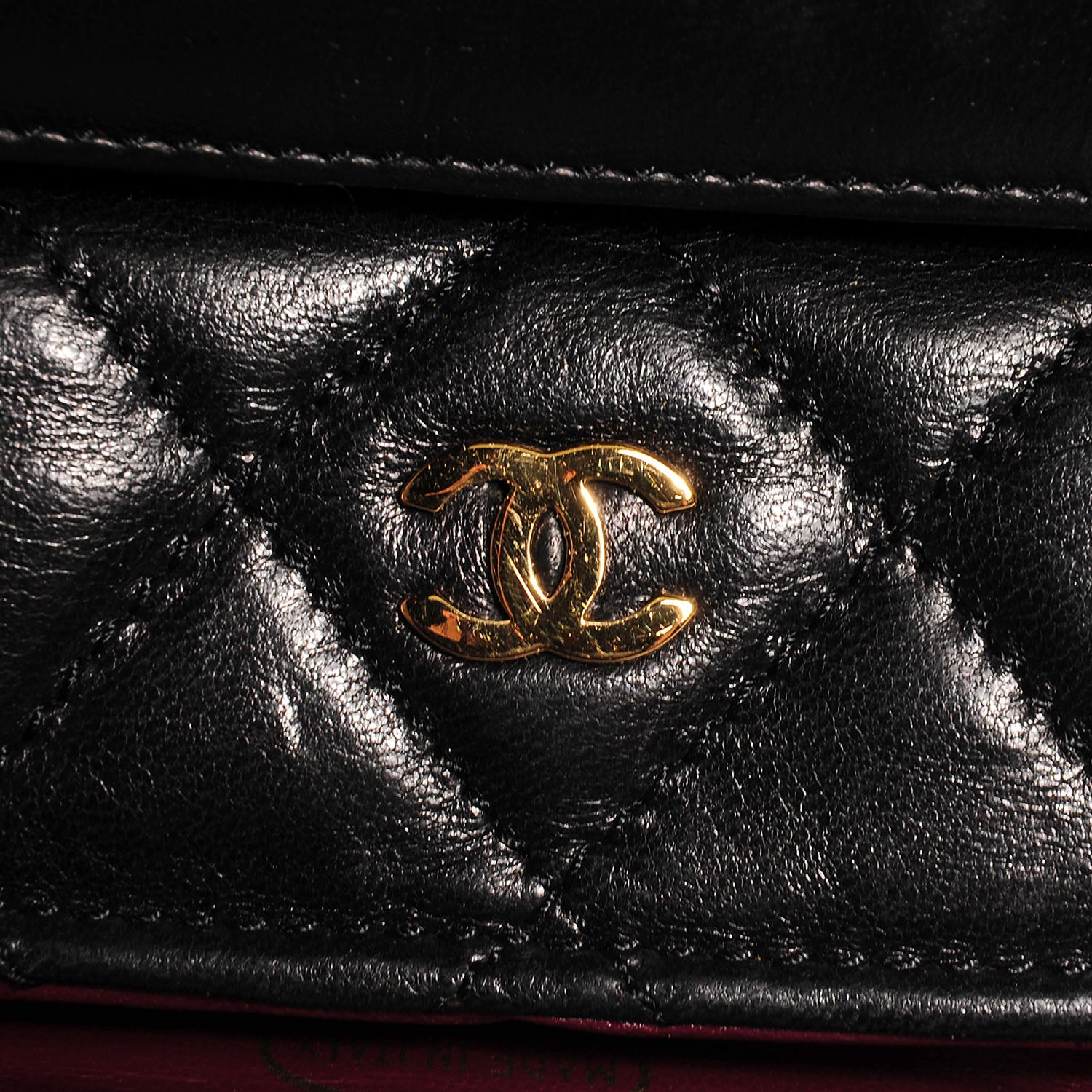 Chanel Lambskin Medium Single Flap w Wallet Black 9 of 12