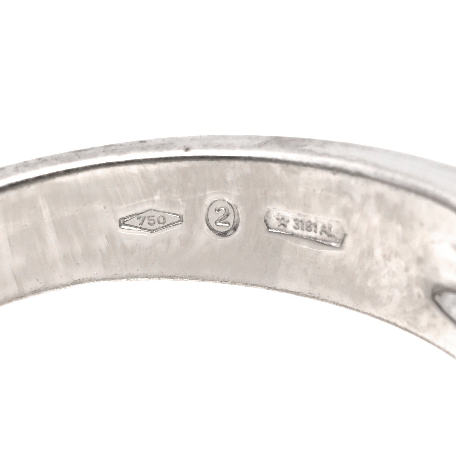 Damiani 18K White Gold Diamond Belle Epoque Band Ring 55 7.25 4 of 5