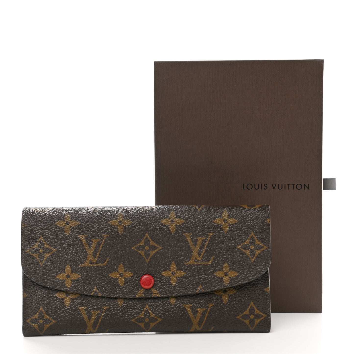Monogram Emilie Wallet Red