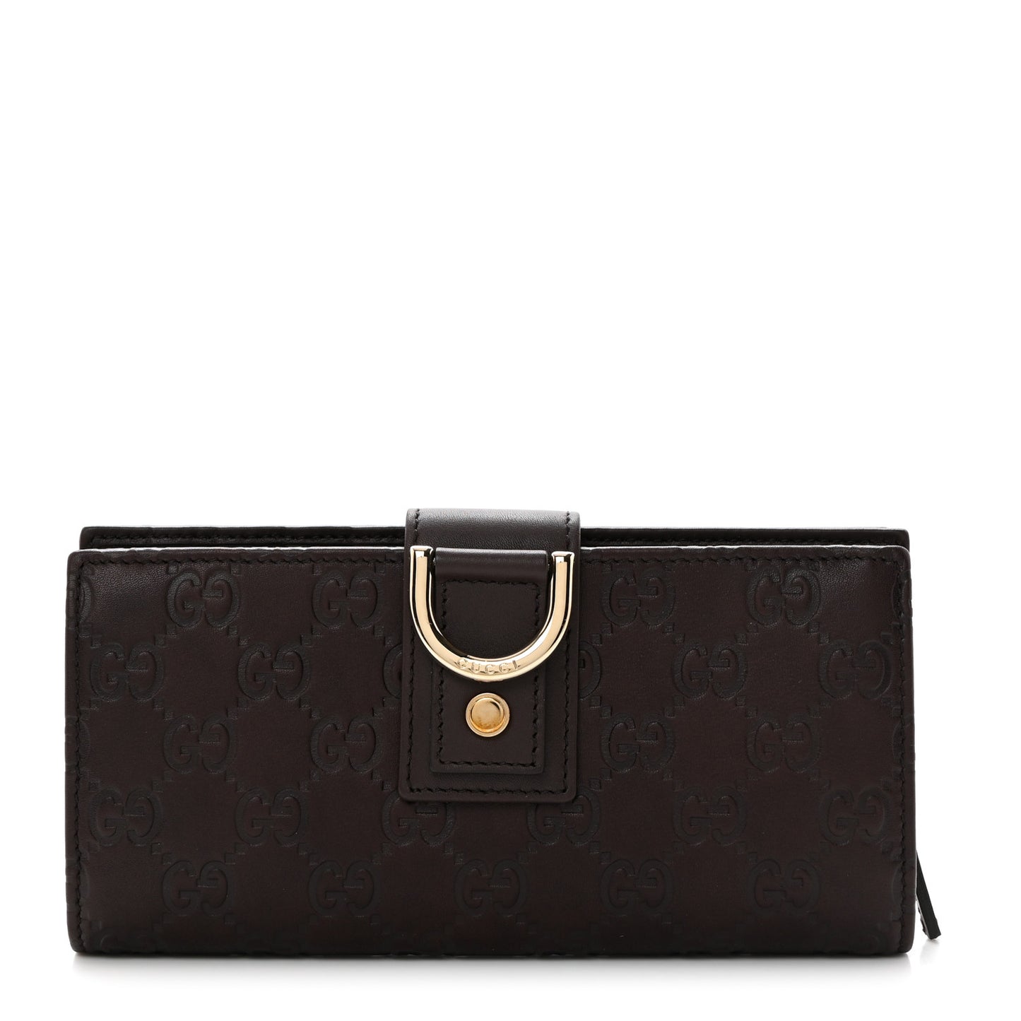 Guccissima Abbey Continental Wallet Chocolate