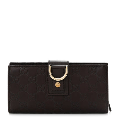 Gucci Guccissima Abbey Continental Wallet Chocolate 1 of 10