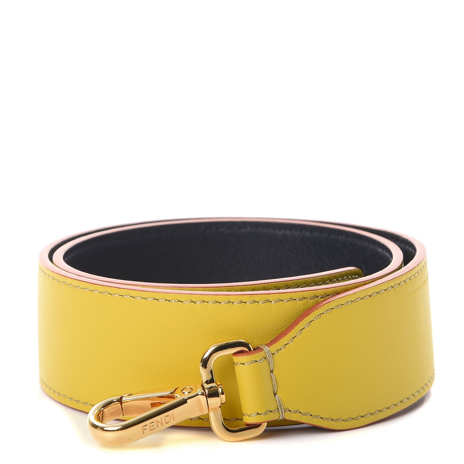 Fendi Vitello Dolce Bi-Color Strap You Cedro Blue Notte 1 of 6