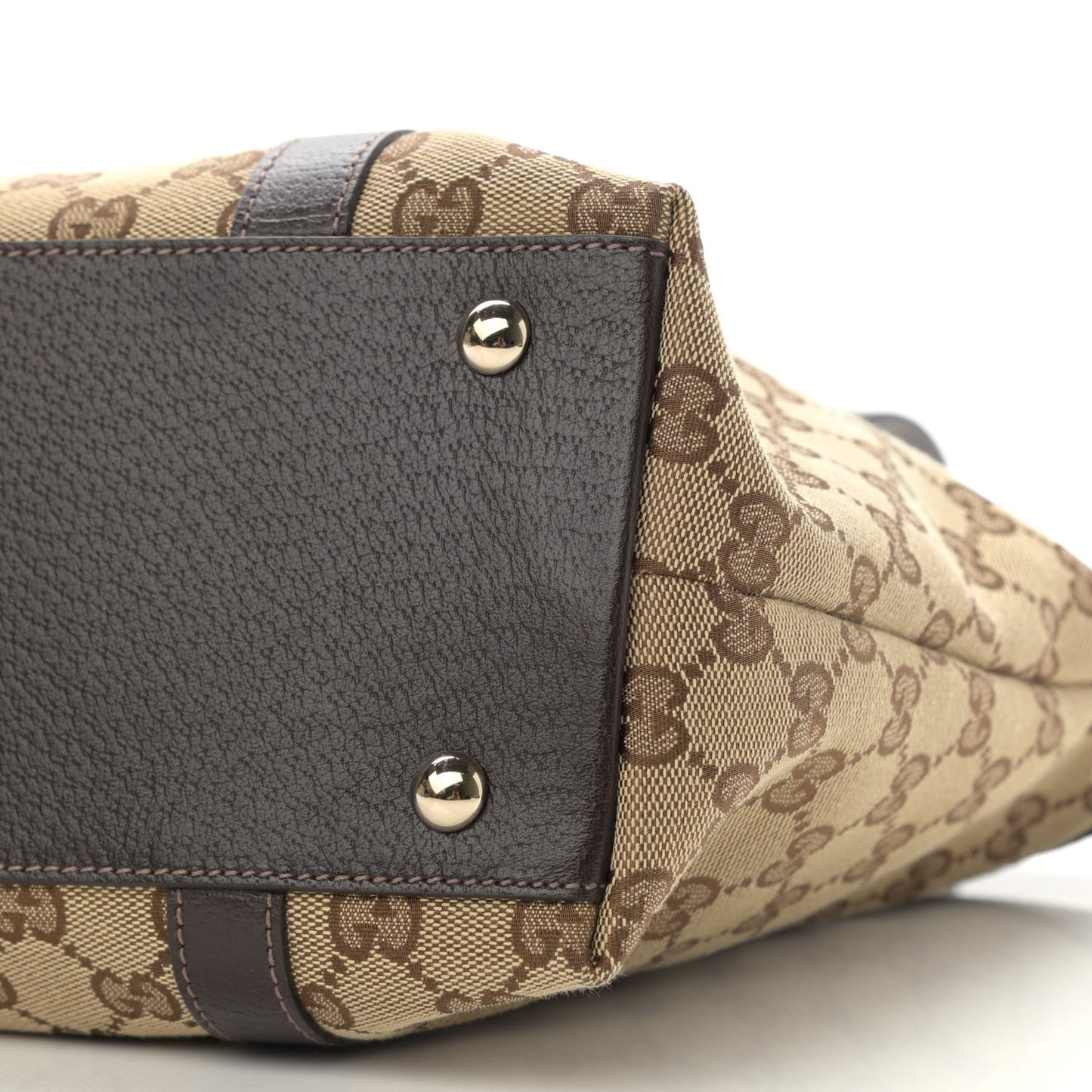 Monogram Medium Abbey Tote Dark Brown