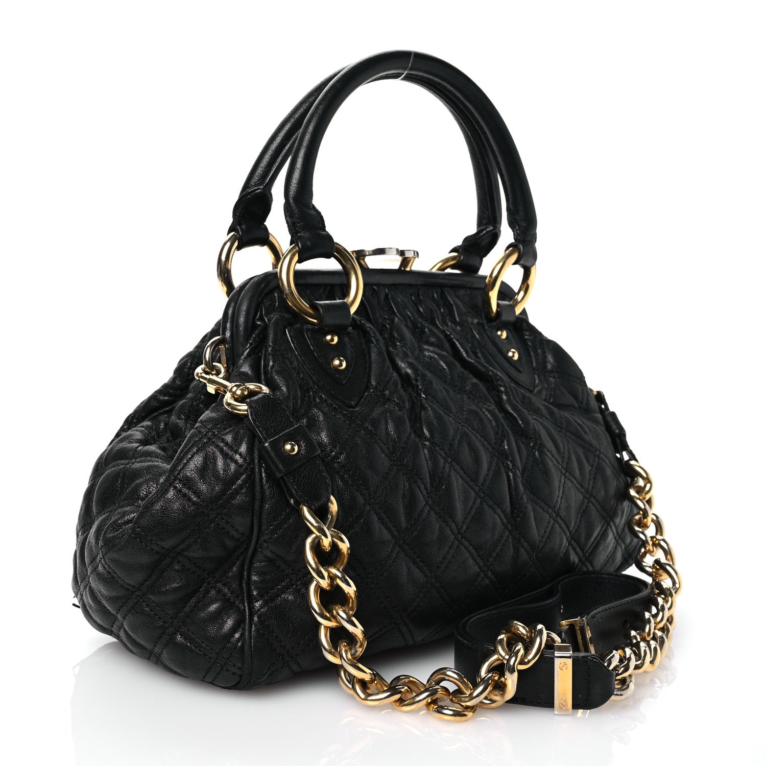 Marc Jacobs Calfskin Quilted Stam Black 2 of 15