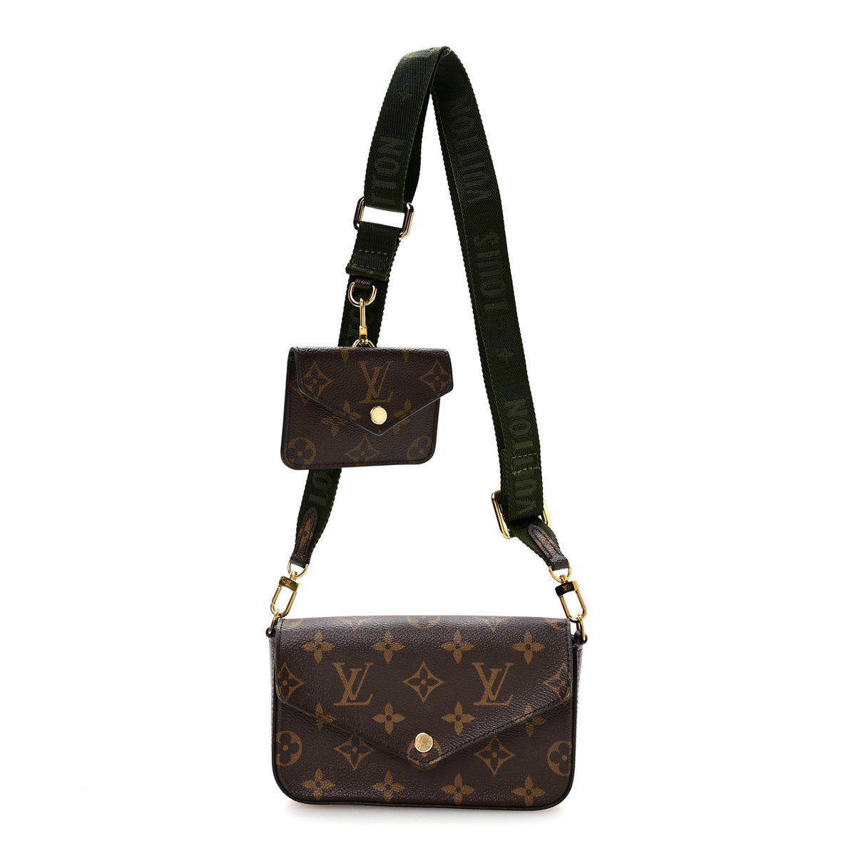 Louis Vuitton Monogram Felicie Strap & Go Kaki 1 of 9