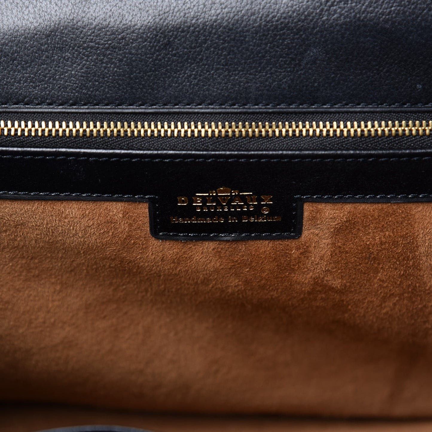 Calfskin Evasion Top Handle Frame Bag Black