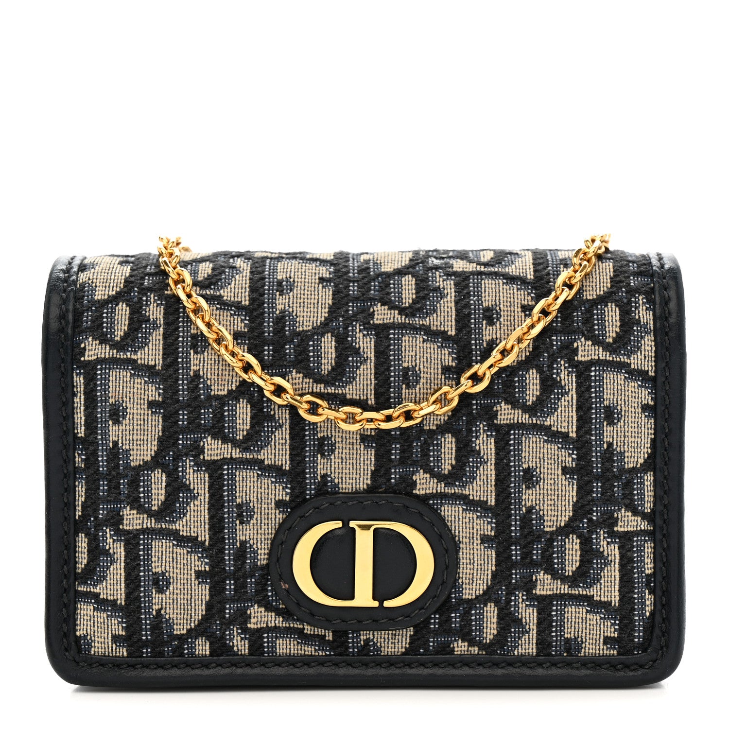 Christian Dior Oblique Nano 30 Montaigne Pouch Blue 1 of 7