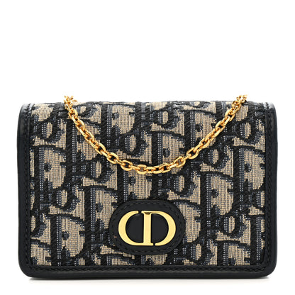 Christian Dior Oblique Nano 30 Montaigne Pouch Blue 1 of 7