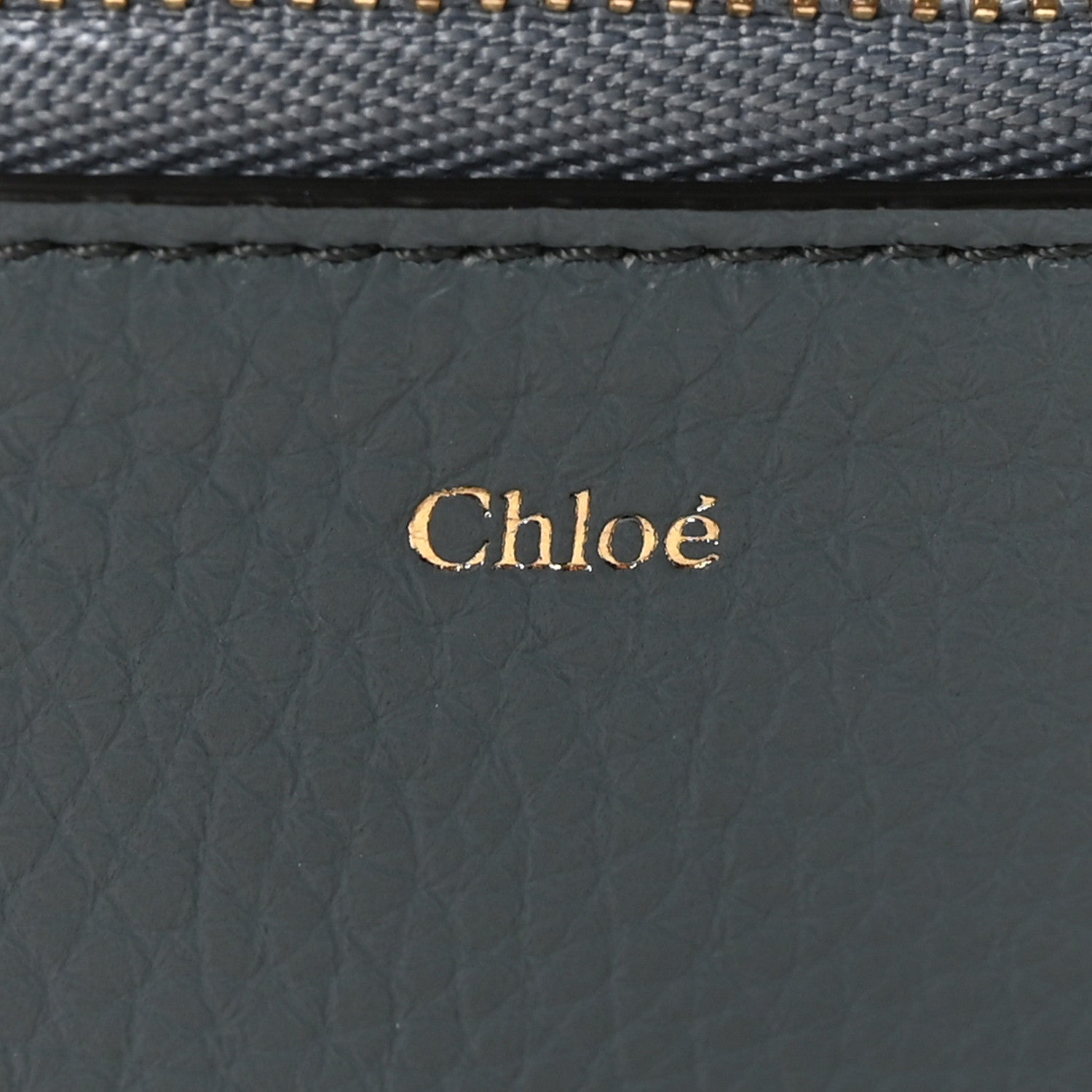 Chloe Grained Calfskin Alphabet Zip Card Holder Cloudy Blue 6 of 8