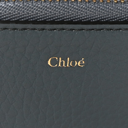 Chloe Grained Calfskin Alphabet Zip Card Holder Cloudy Blue 6 of 8
