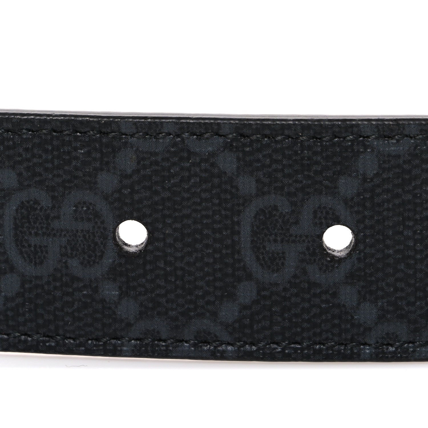 Gucci GG Supreme Monogram Plutone Calfskin Enamel Double G 30mm Belt 85 34 New Cherry Red 3 of 5