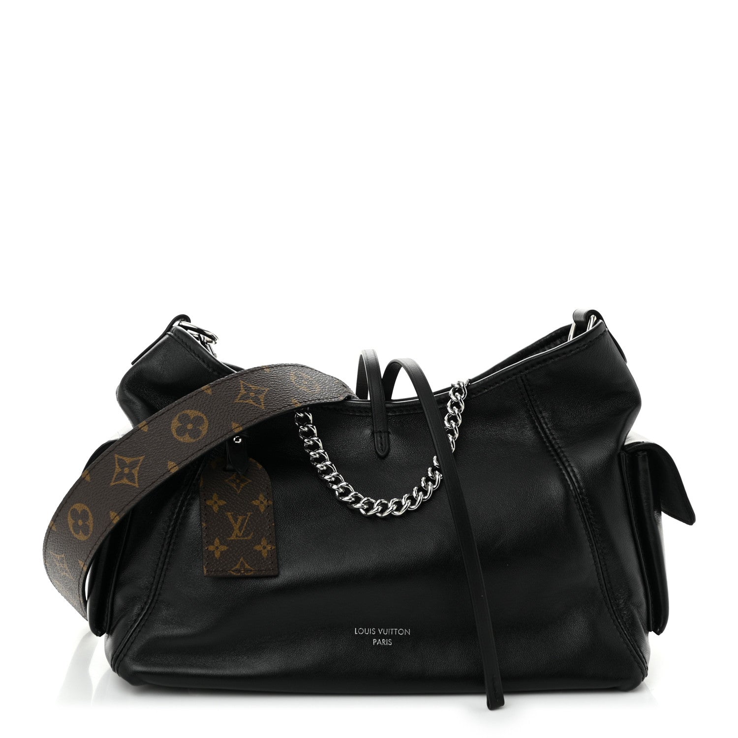 Louis Vuitton Lambskin CarryAll Cargo Vibe PM Black 1 of 10