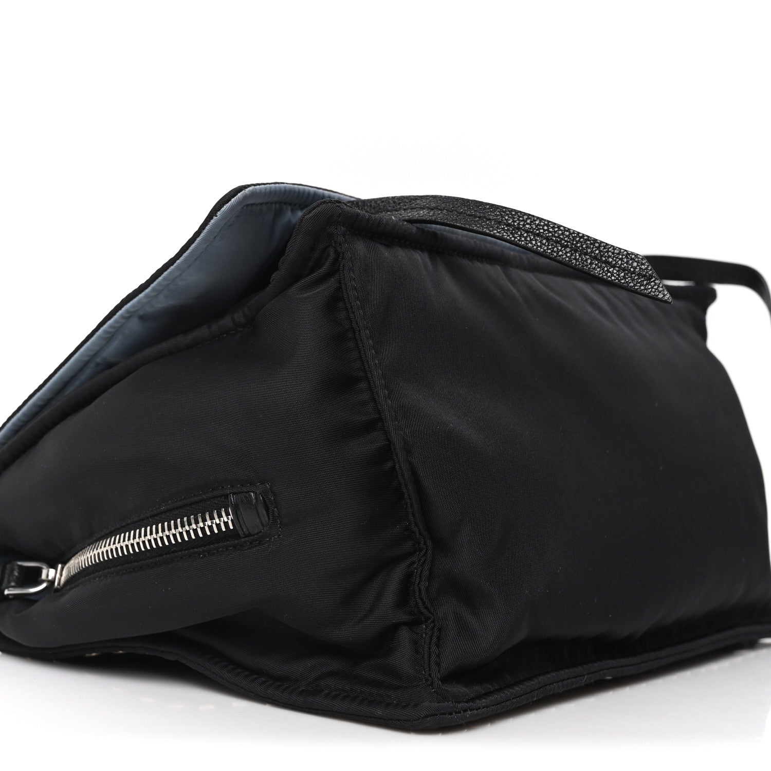 Prada Tessuto Nylon Studded Etiquette Flap Black 8 of 9