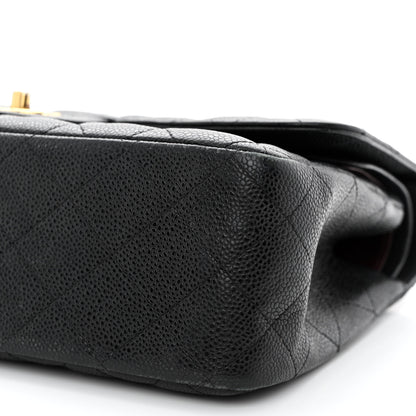Chanel Caviar Quilted Jumbo Double Flap Black 12 of 19