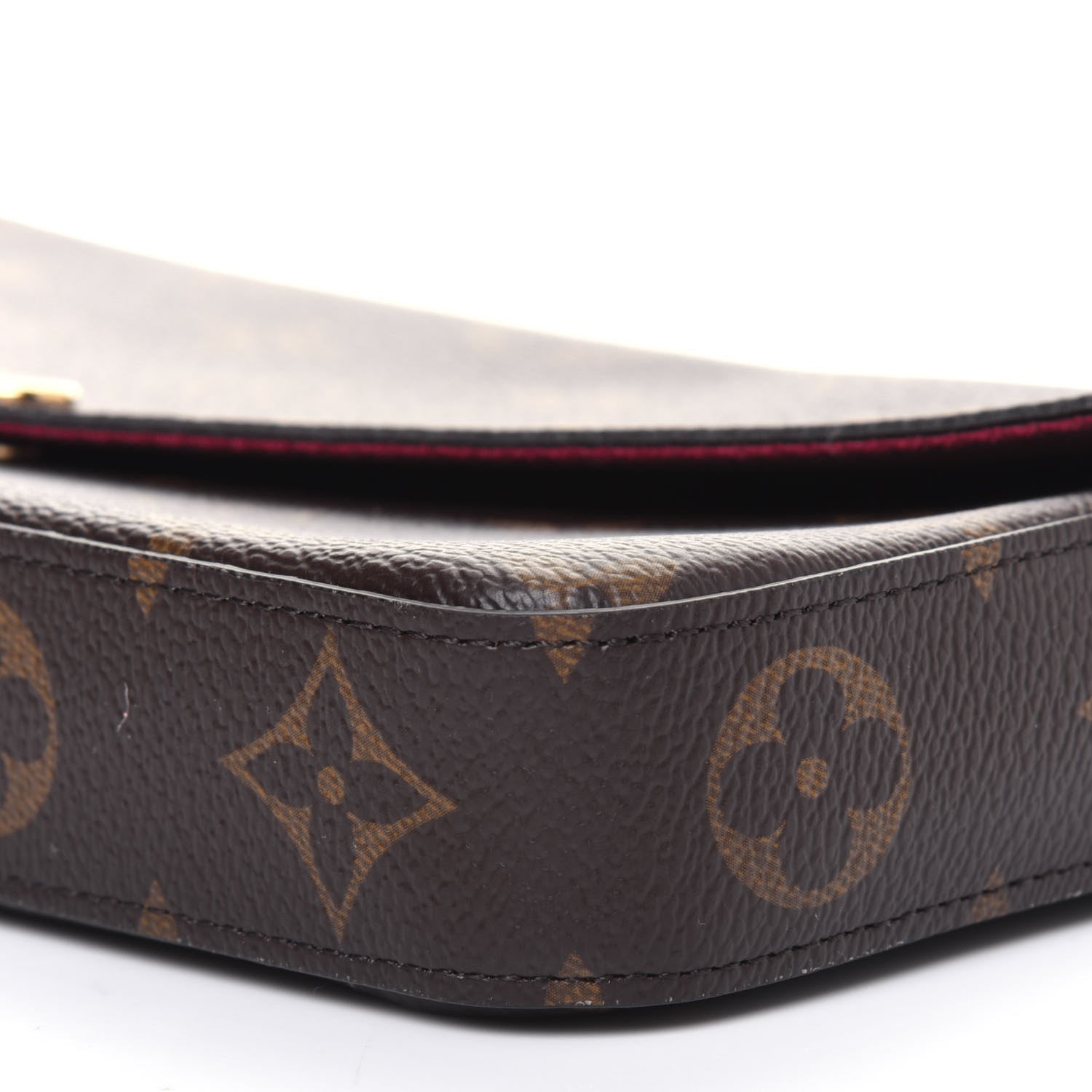 Louis Vuitton Monogram Pochette Felicie Chain Wallet Fuchsia 10 of 11
