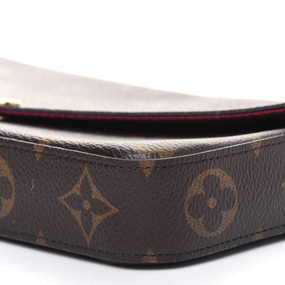 Louis Vuitton Monogram Pochette Felicie Chain Wallet Fuchsia 10 of 11