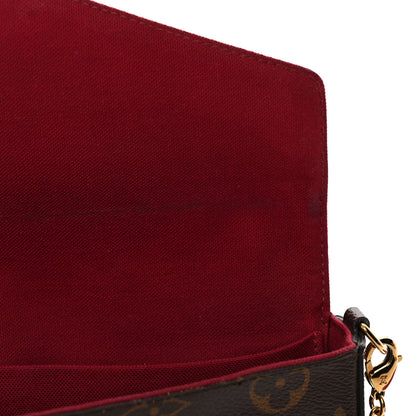 Louis Vuitton Monogram Pochette Felicie Chain Wallet Fuchsia 11 of 11