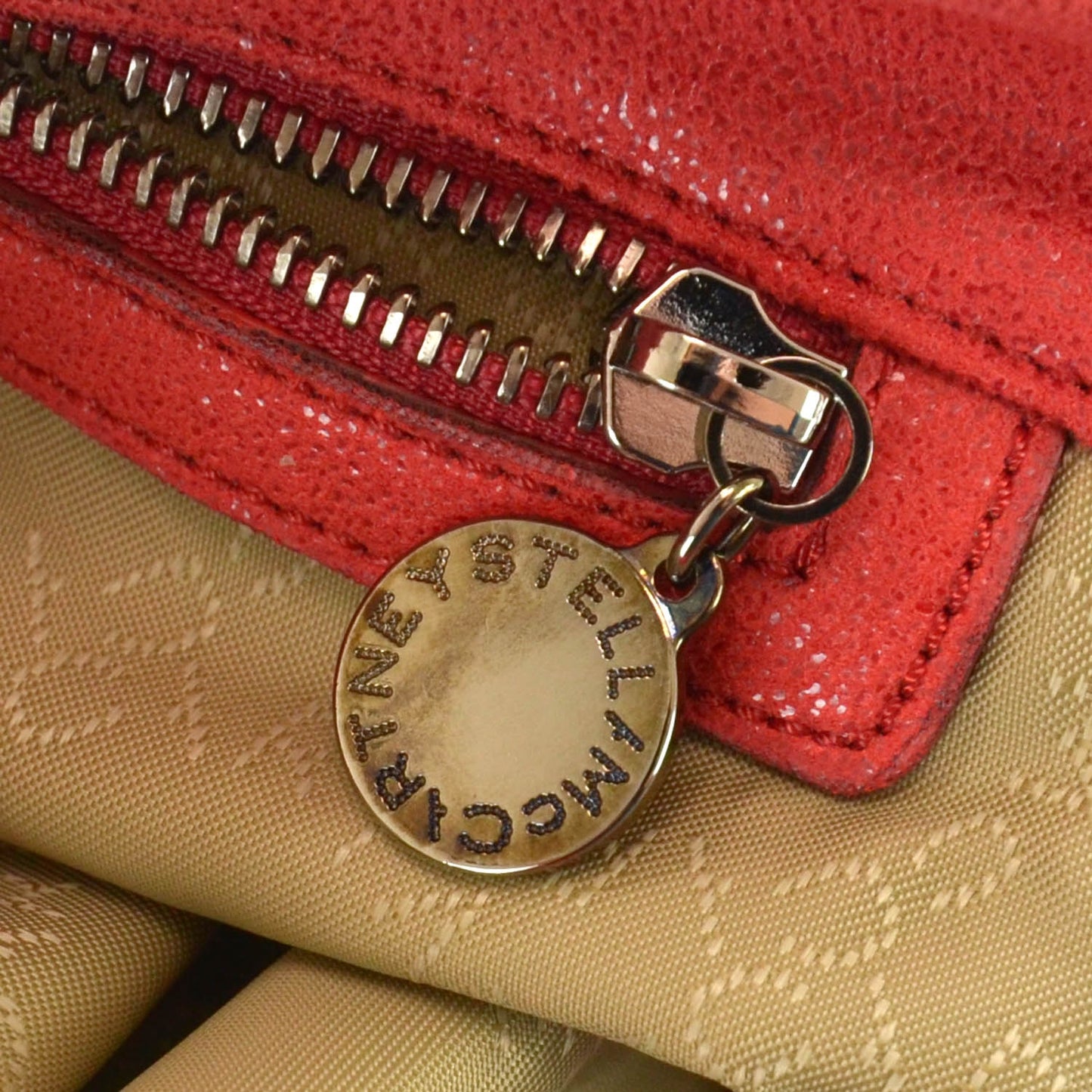 Faux Leather Falabella Red