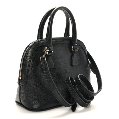 Gucci Dollar Calfskin Small GG Charm Dome Bag Black 3 of 9