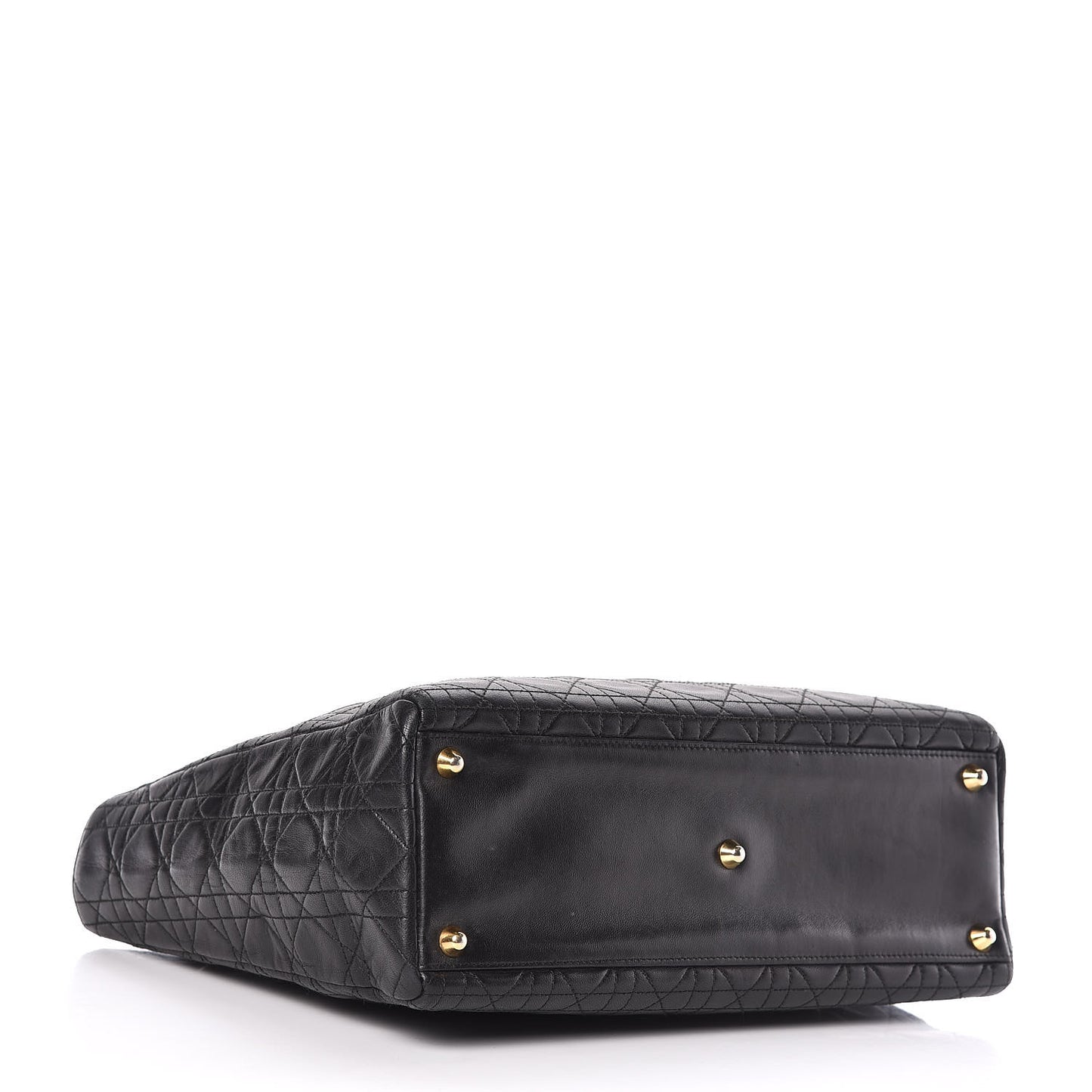Lambskin Cannage Large Lady Dior Black
