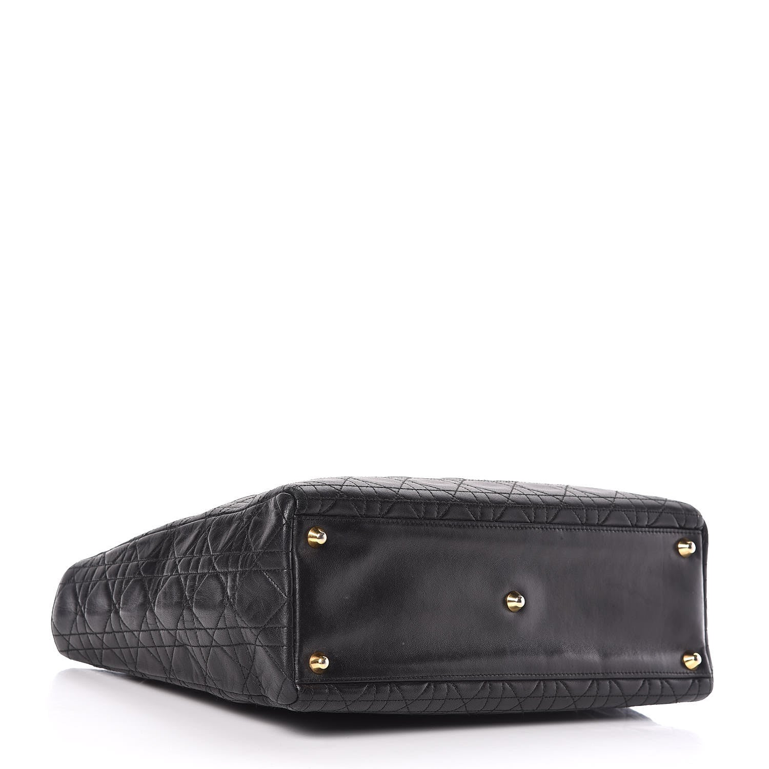 Christian Dior Lambskin Cannage Large Lady Dior Black 4 of 17
