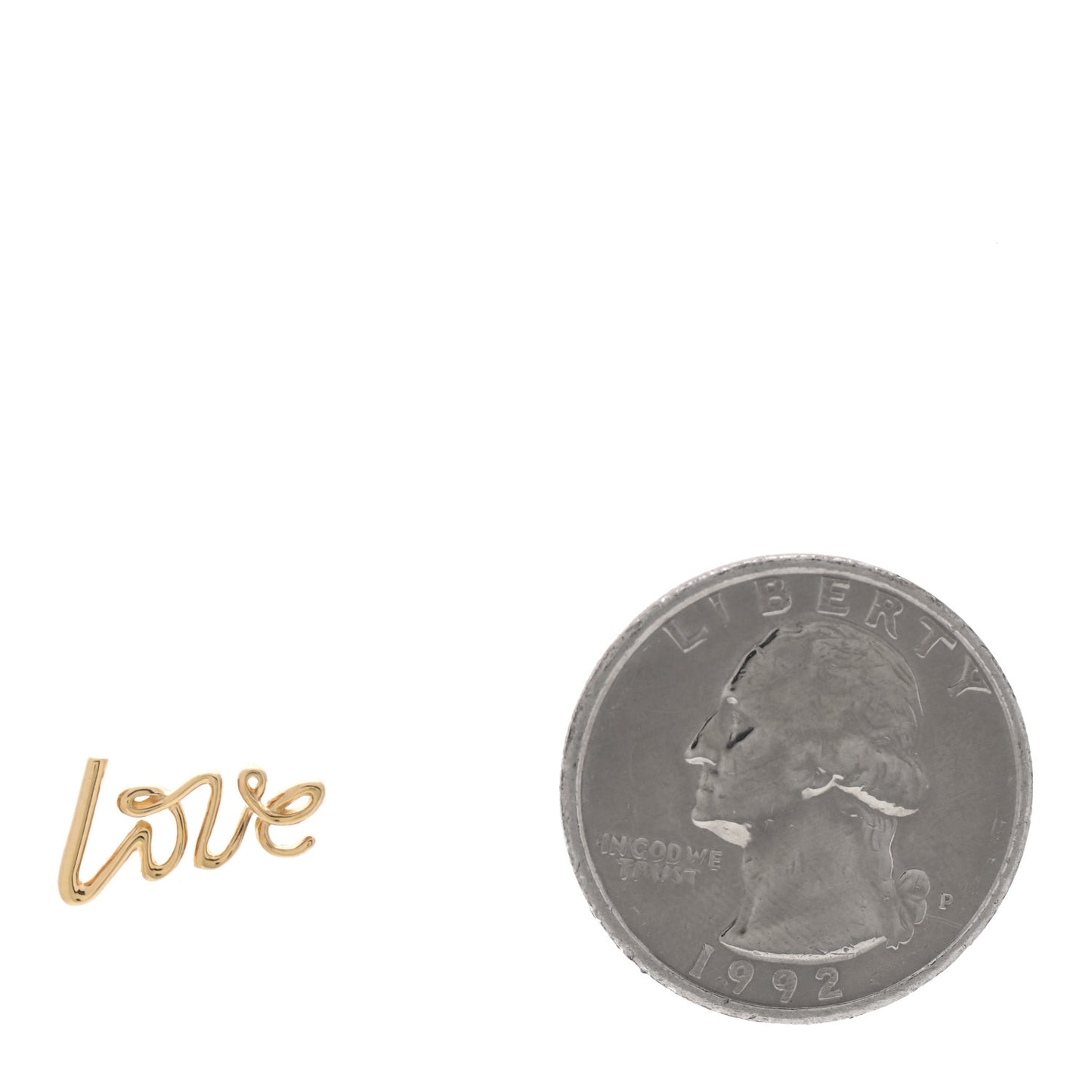 18K Yellow Gold Paloma's Graffiti Love Single Earring